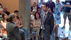 Ple de constitució del nou ajuntament
