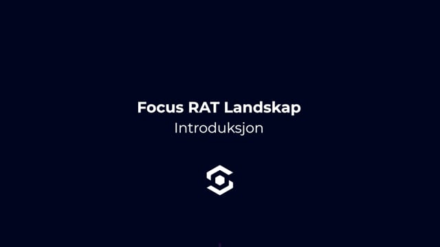 Focus RAT Landskap Introduksjon