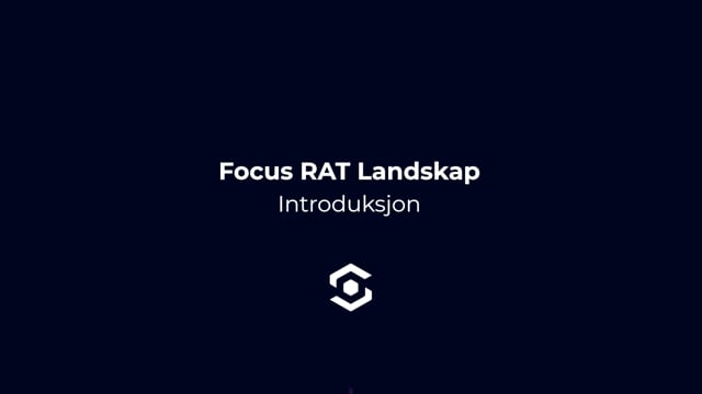 Focus RAT Landskap Introduksjon