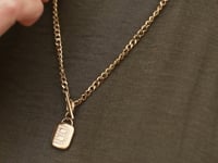 Chain necklace with cubic zirconia initial | My Jewellery