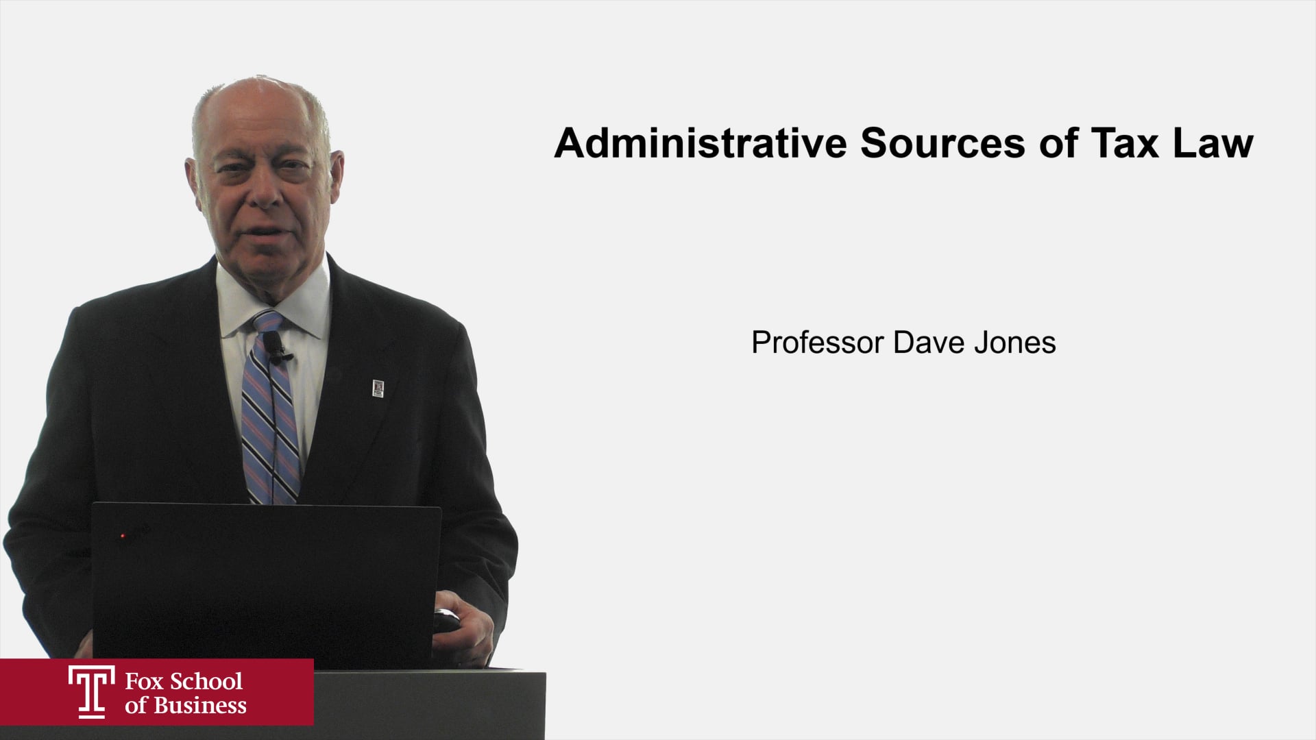 Administrative Sources of Tax Law