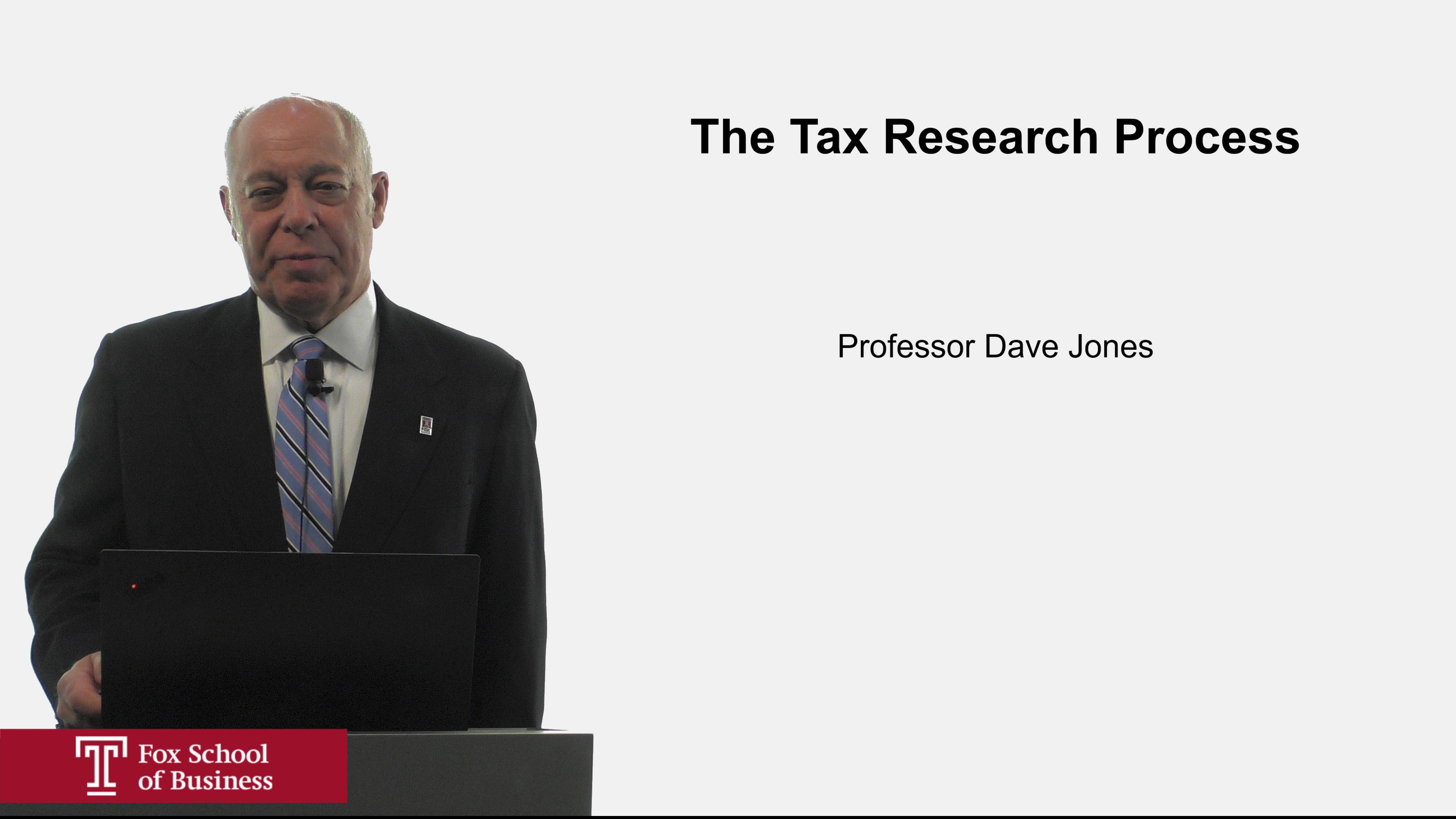The Tax Research Process