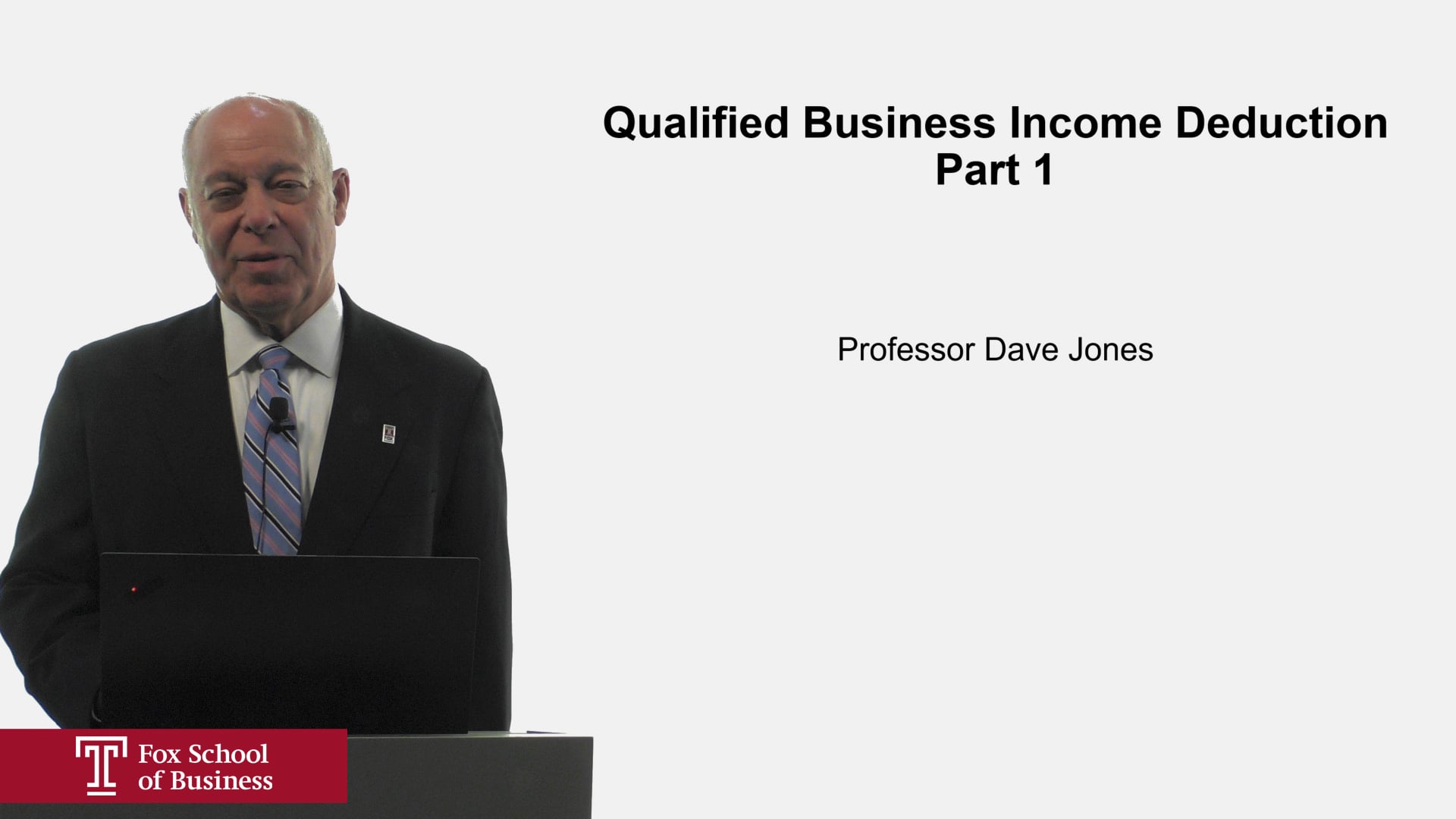 Qualified Business Income Deduction Part 1