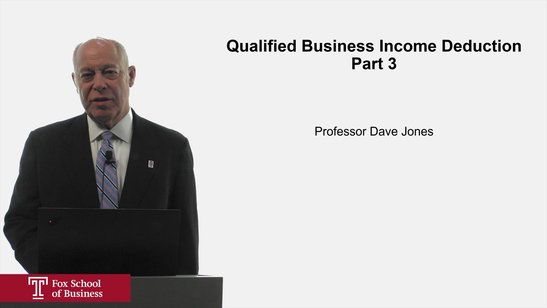 Login to view Qualified Business Income Deduction Part 3