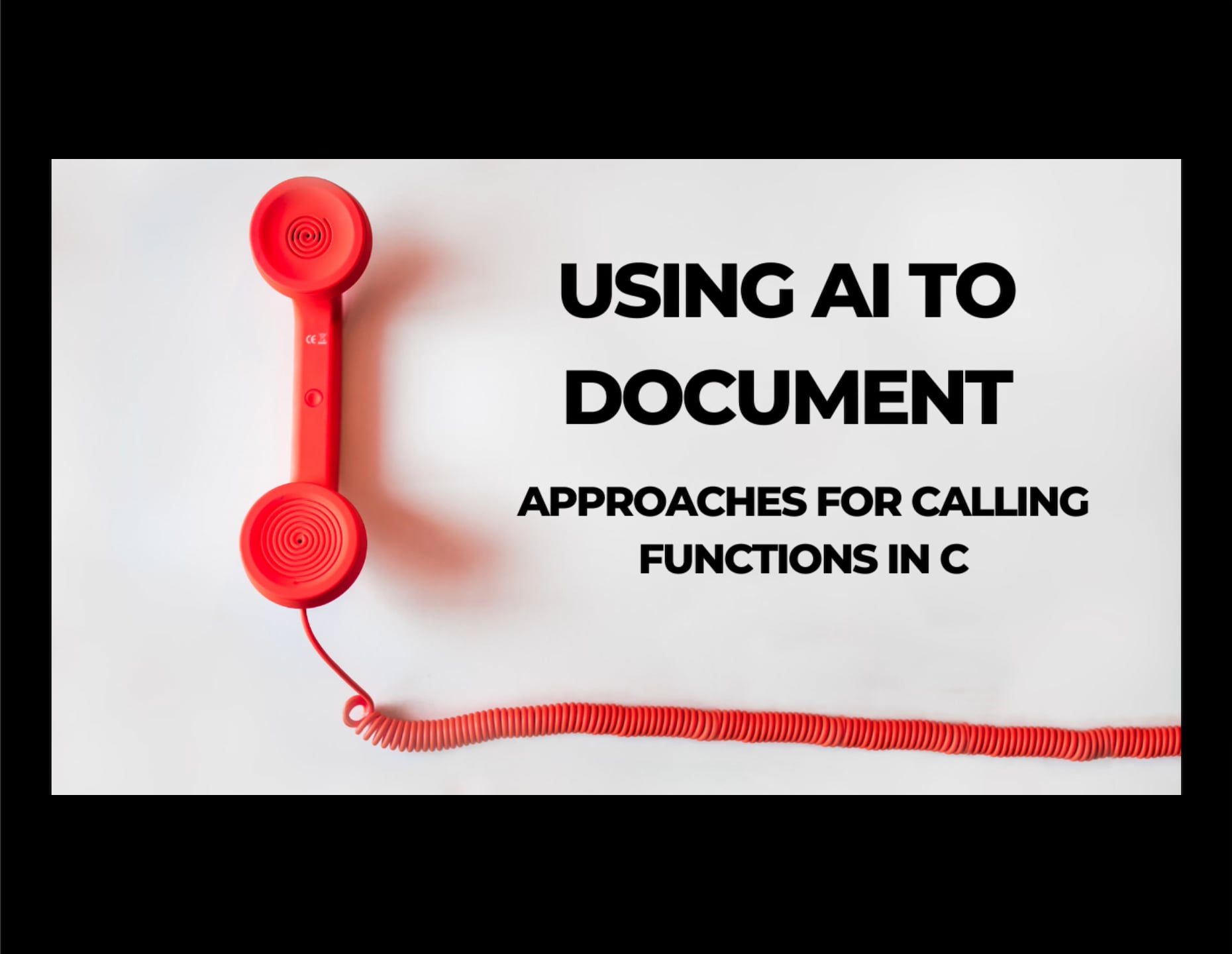 Using AI to Document Approaches for Calling Functions in C on Vimeo