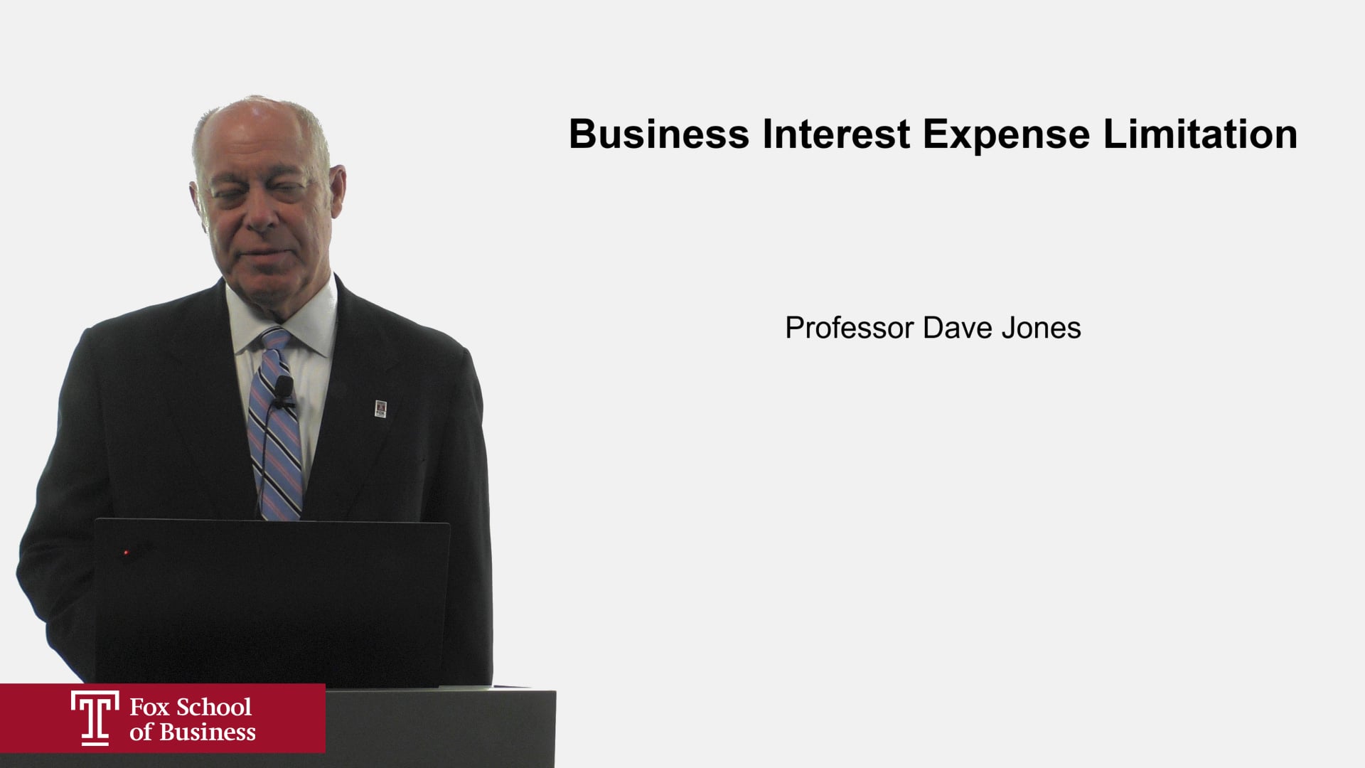 Business Interest Expense Limitation