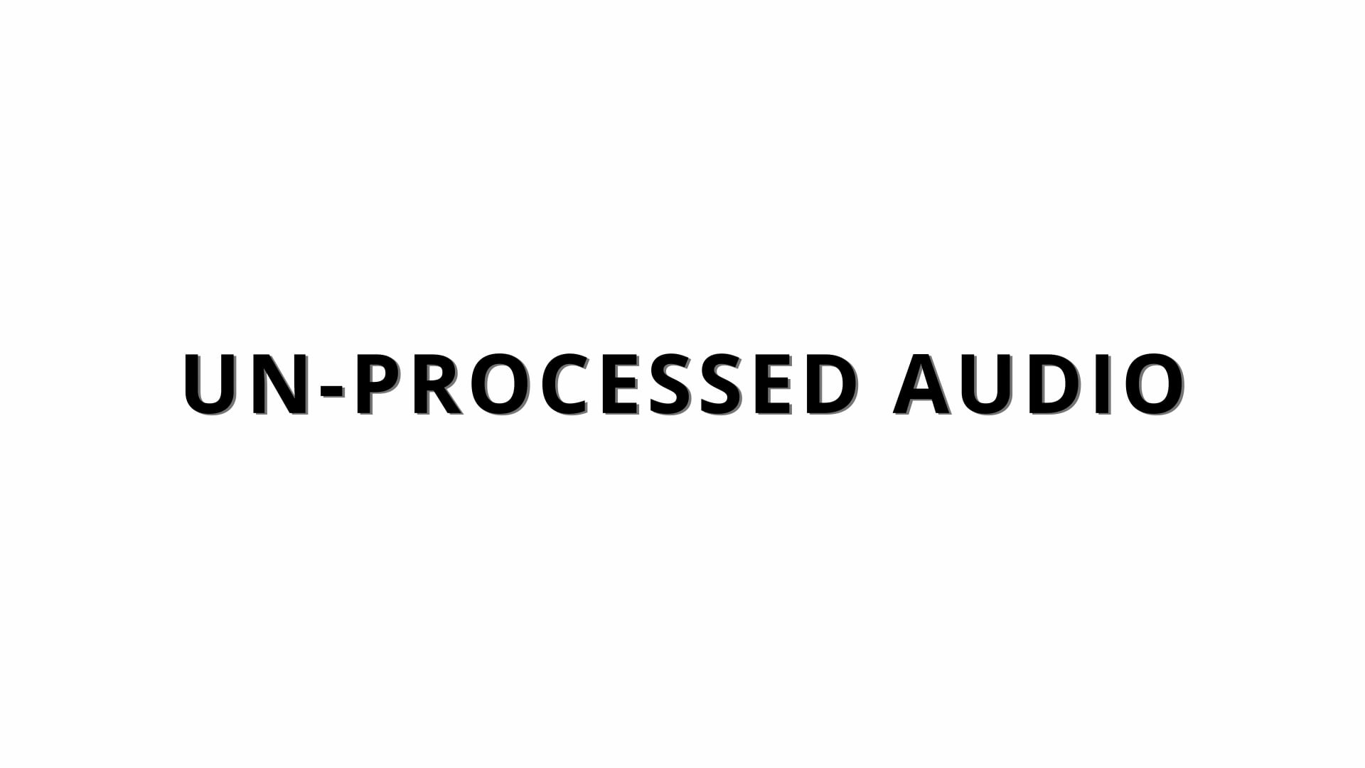 Audio Post-Processing Demo on Vimeo