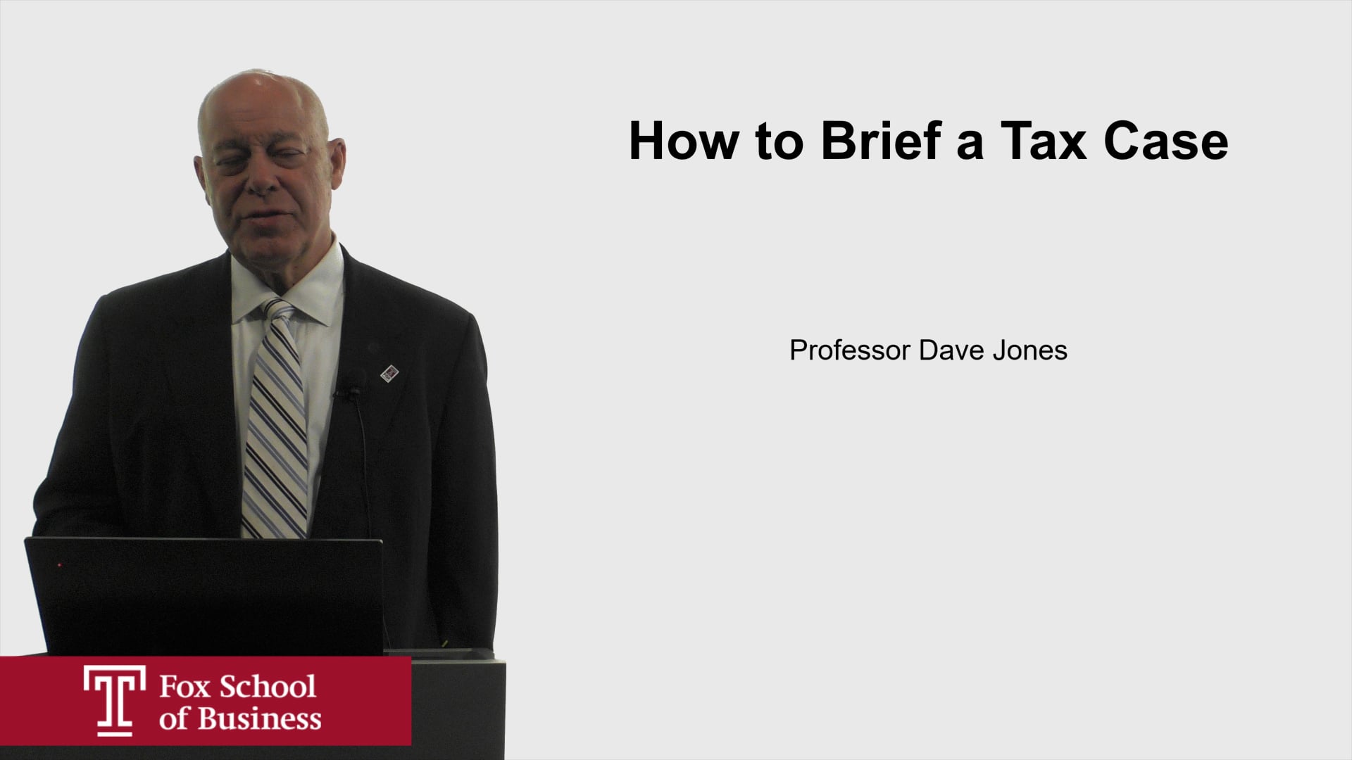 How to Brief a Tax Case