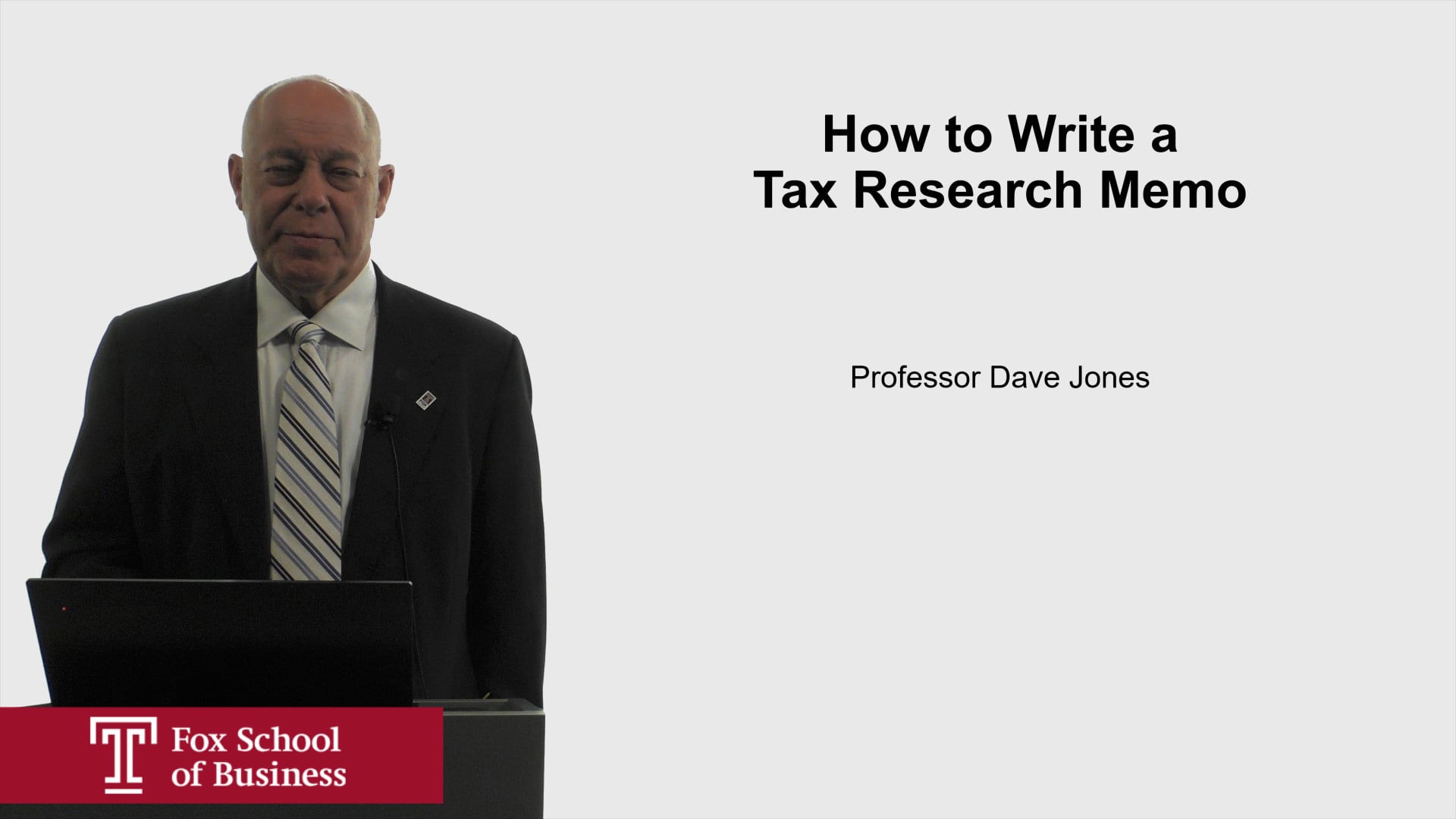 How to Write a Tax Research Memo