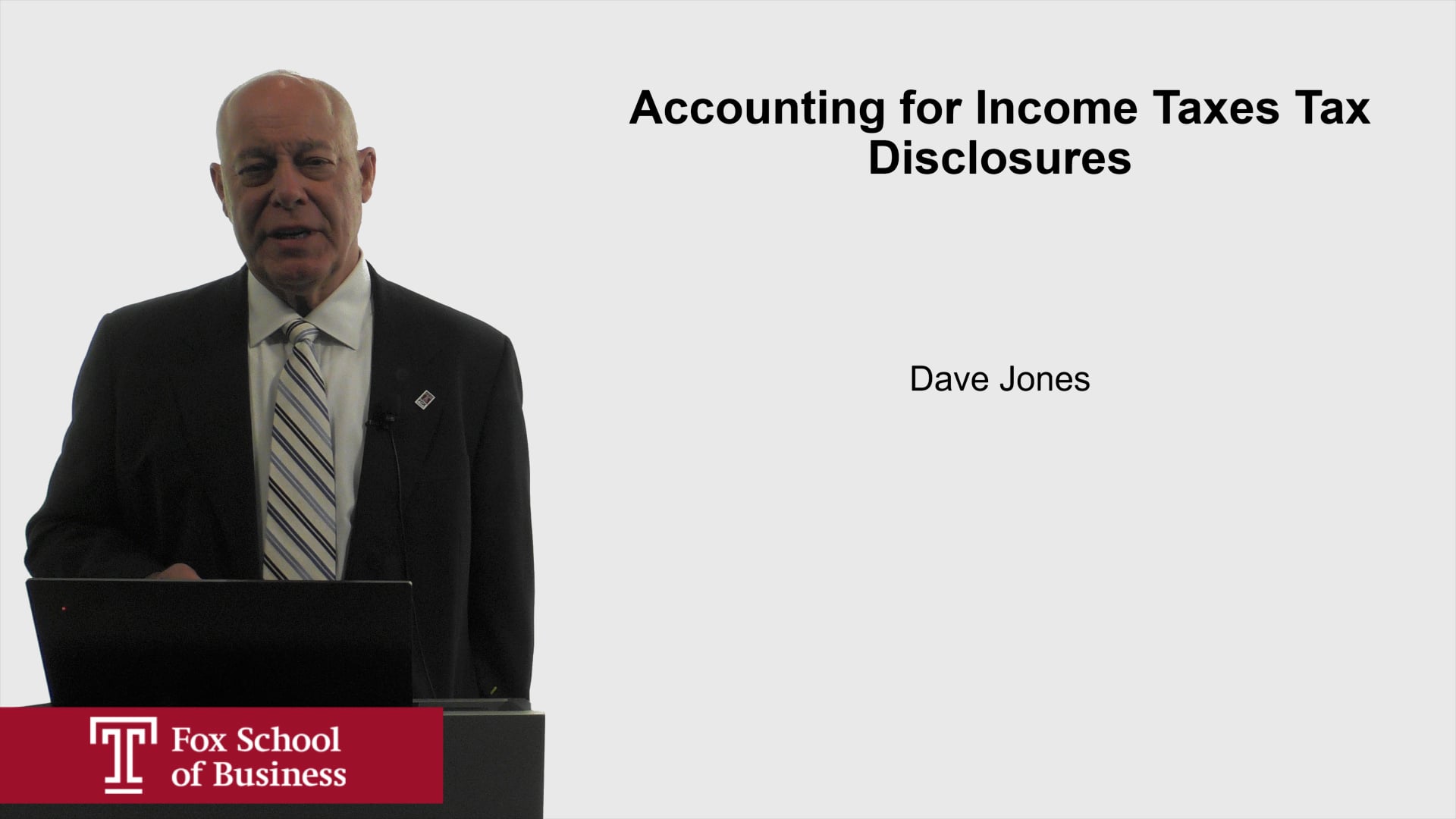 Accounting For Income Taxes Tax Disclosures