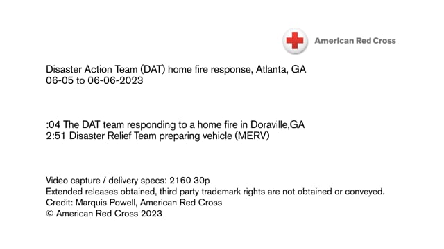 Disaster Action Team B-roll - Atlanta, GA, June 2023