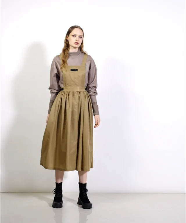 ESSENTIAL / ポリエステルツイル2WAYジャンパースカート ESSENTIAL  