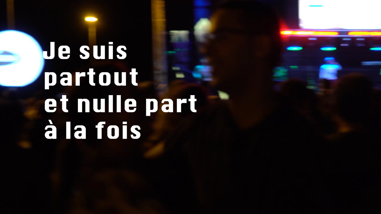 Je suis partout et nulle part à la fois, a video by Amandine Desille