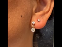 Diamond 14k Drop Earrings 12342-2343