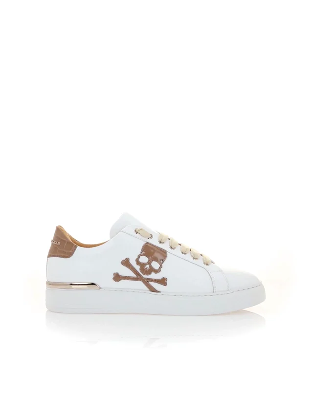 Leather Lo-Top Sneakers Skull&Bones