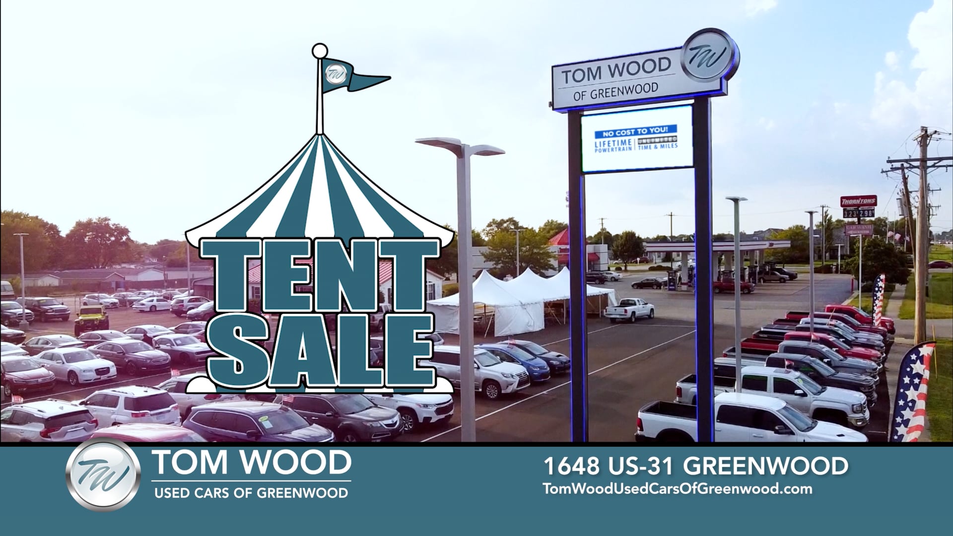 Tom Wood Used Cars of Greenwood Tent Sale 15 JUNE 2023 on Vimeo