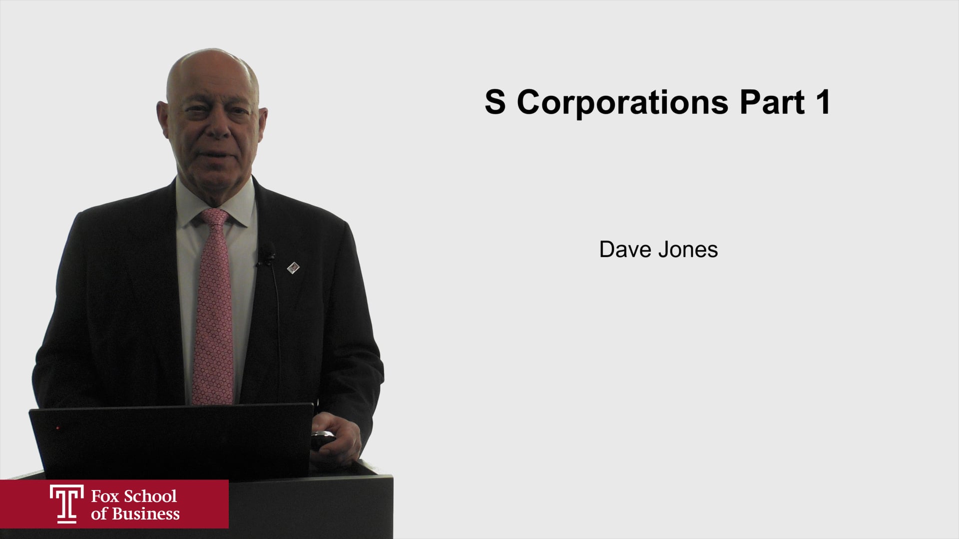S Corporations Part 1
