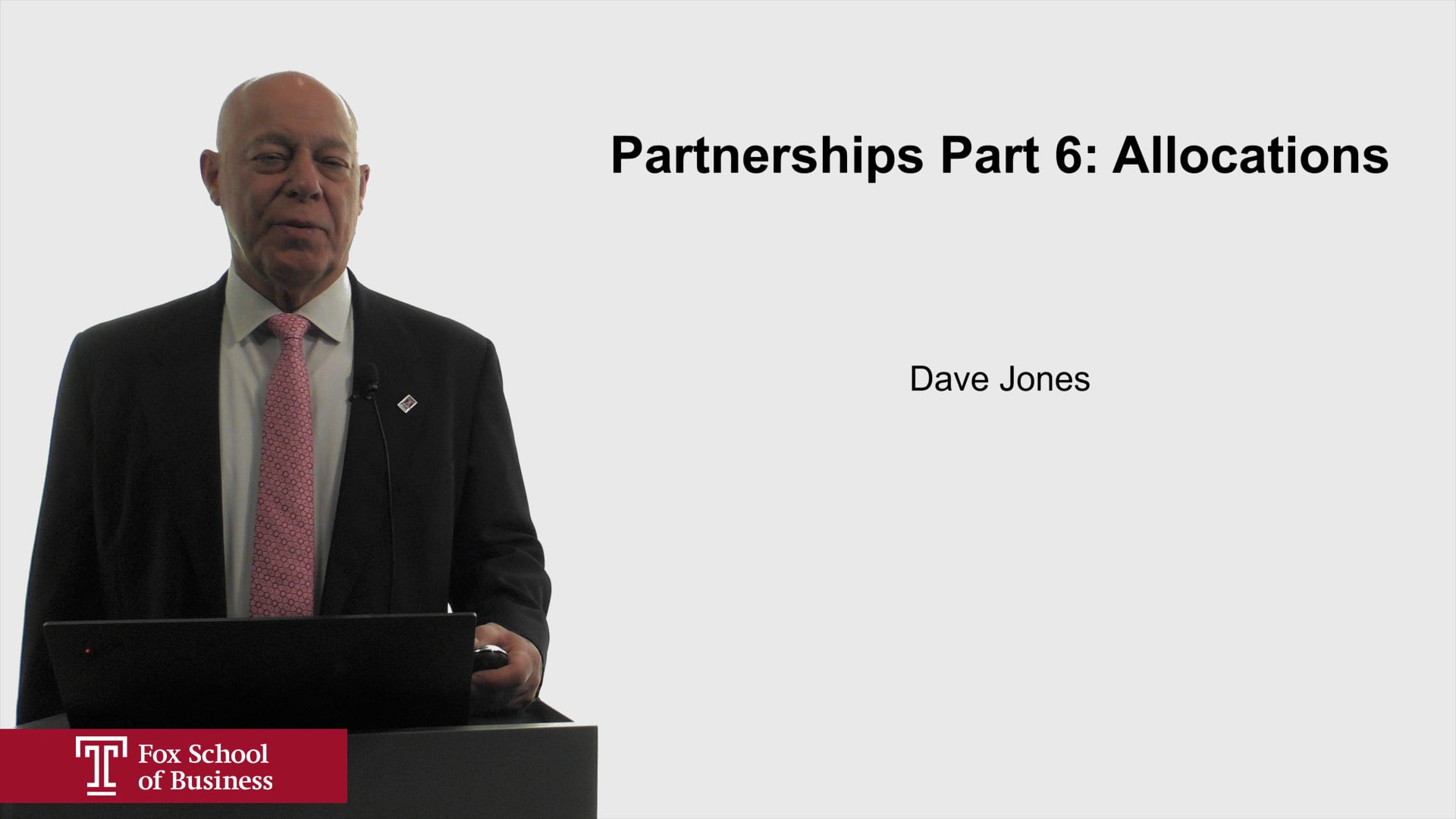 Partnerships Part 6: Allocations