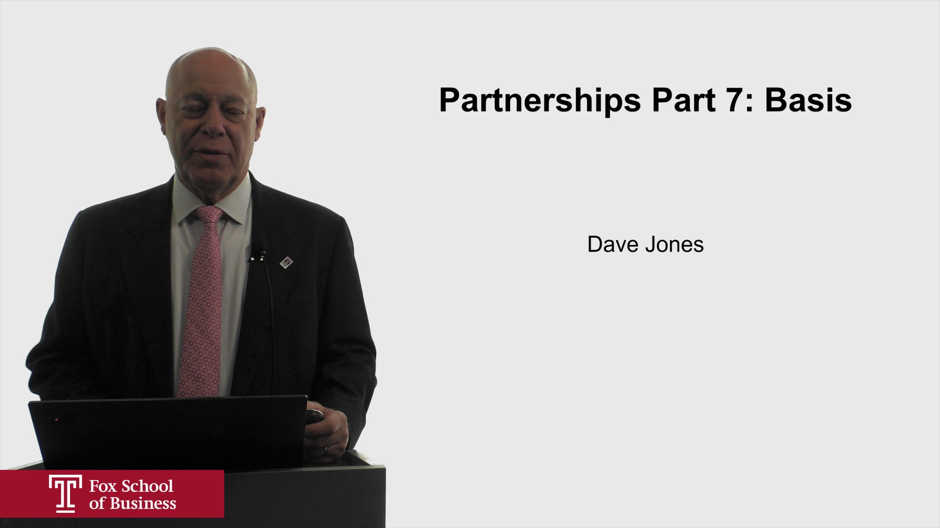 Partnerships Part 7: Basis