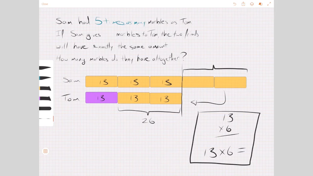 bar model drawing techniques