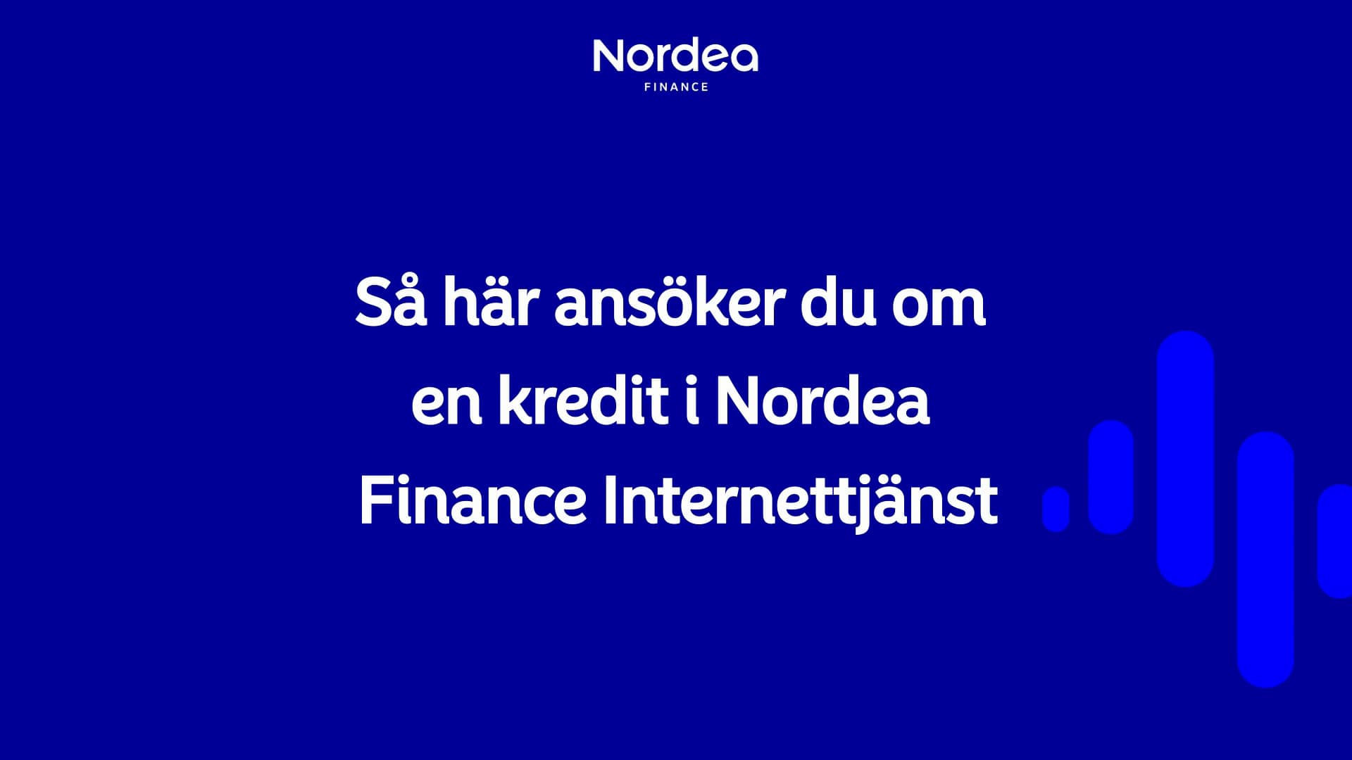 Nordea Finance ansökan bil on Vimeo