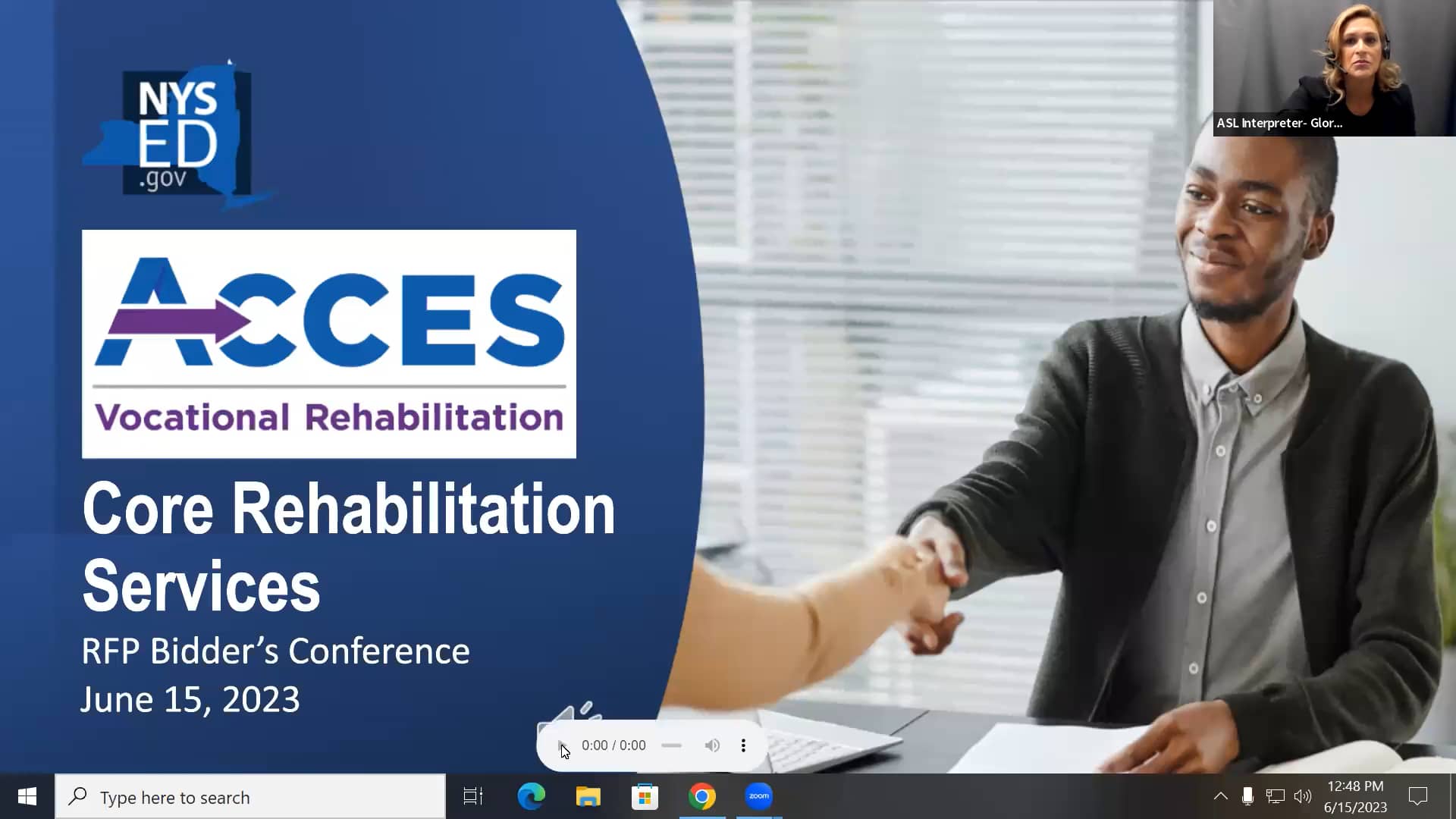 ACCESVR Bidder's Conference on Vimeo