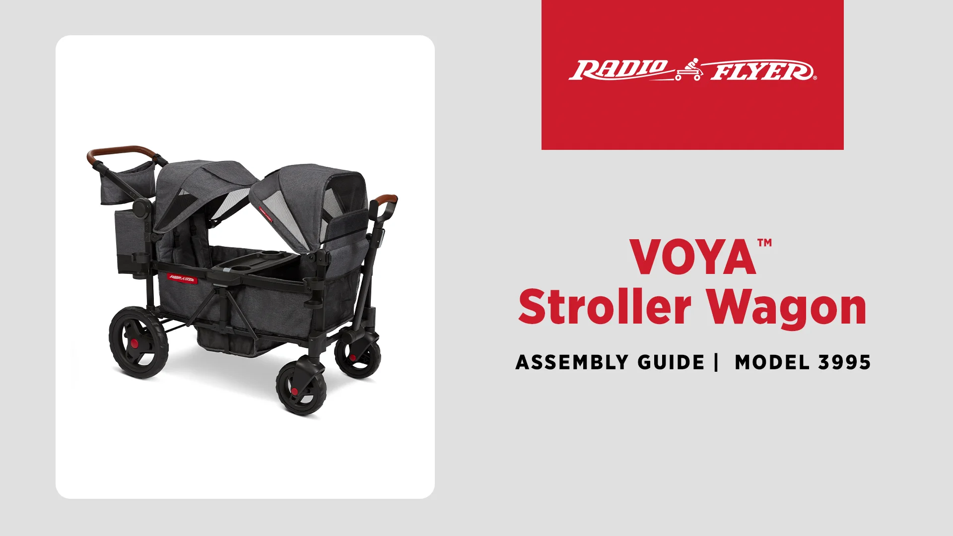 Voya Stroller Wagon Assembly Video | Radio Flyer