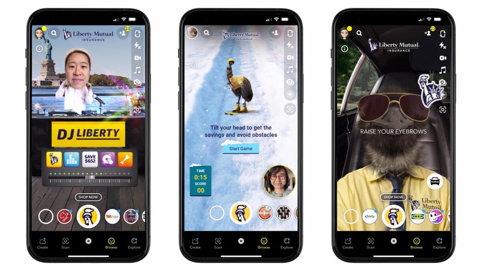Snapchat Lenses | Liberty Mutual Insurance