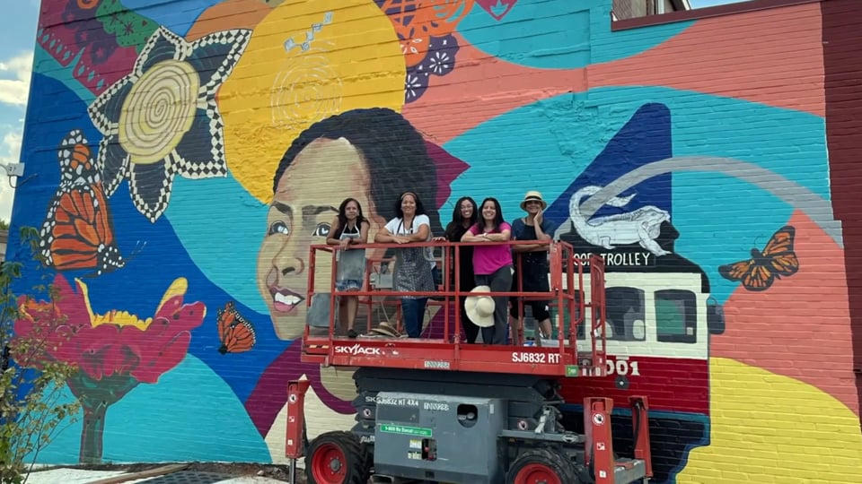 Art with a Message:  The Building Bridges Mural