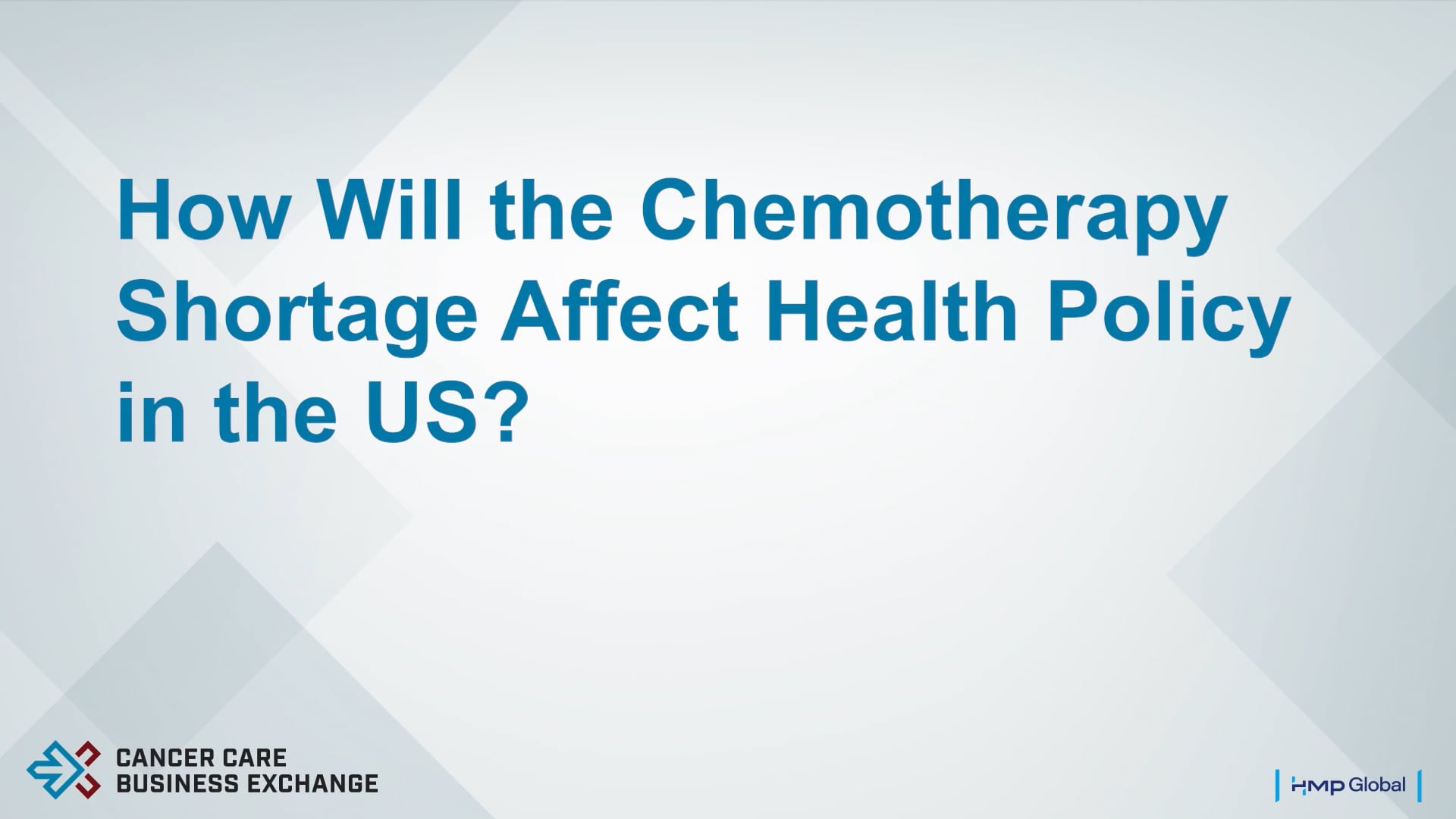 How Will the Chemotherapy Shortage Affect Health Policy in the US? on Vimeo