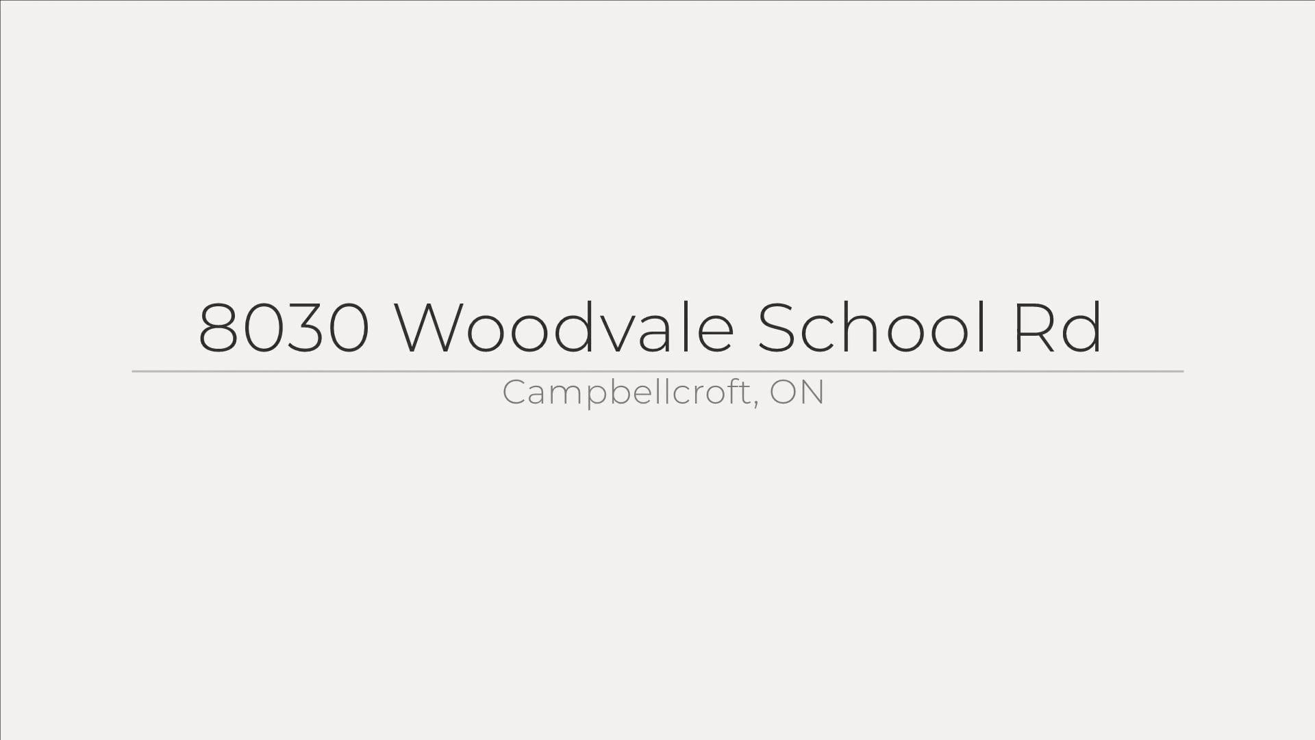 8030 Woodvale School Rd, Campbellcroft, ON on Vimeo