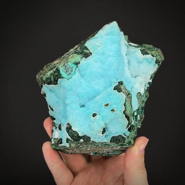 Quartz with Chrysocolla