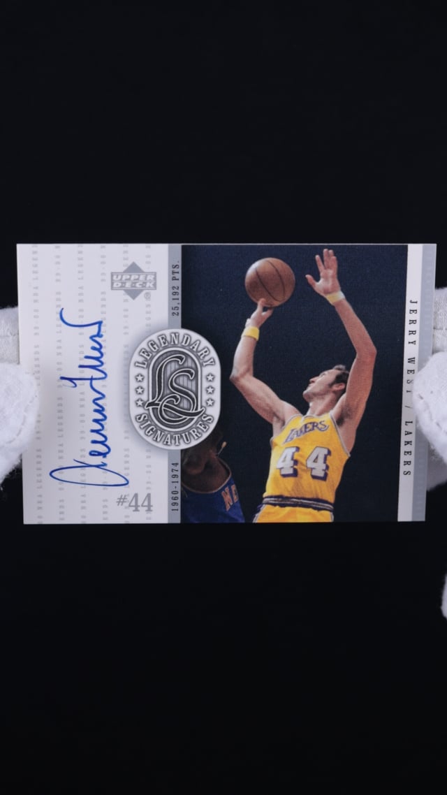 1999 Upper Deck Century Legends Legendary Jerry West AUTO #JW MBA AUTH