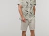 Native Spirit - Men’s eco-friendly plant print shirt (Ivory Palm Leaves)