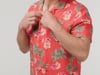 Native Spirit - Men’s eco-friendly Hawaiian print shirt (Red Hawaiian)