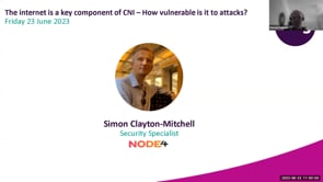 Friday 23 June 2023 - The internet is a key component of CNI – How vulnerable is it to attacks?