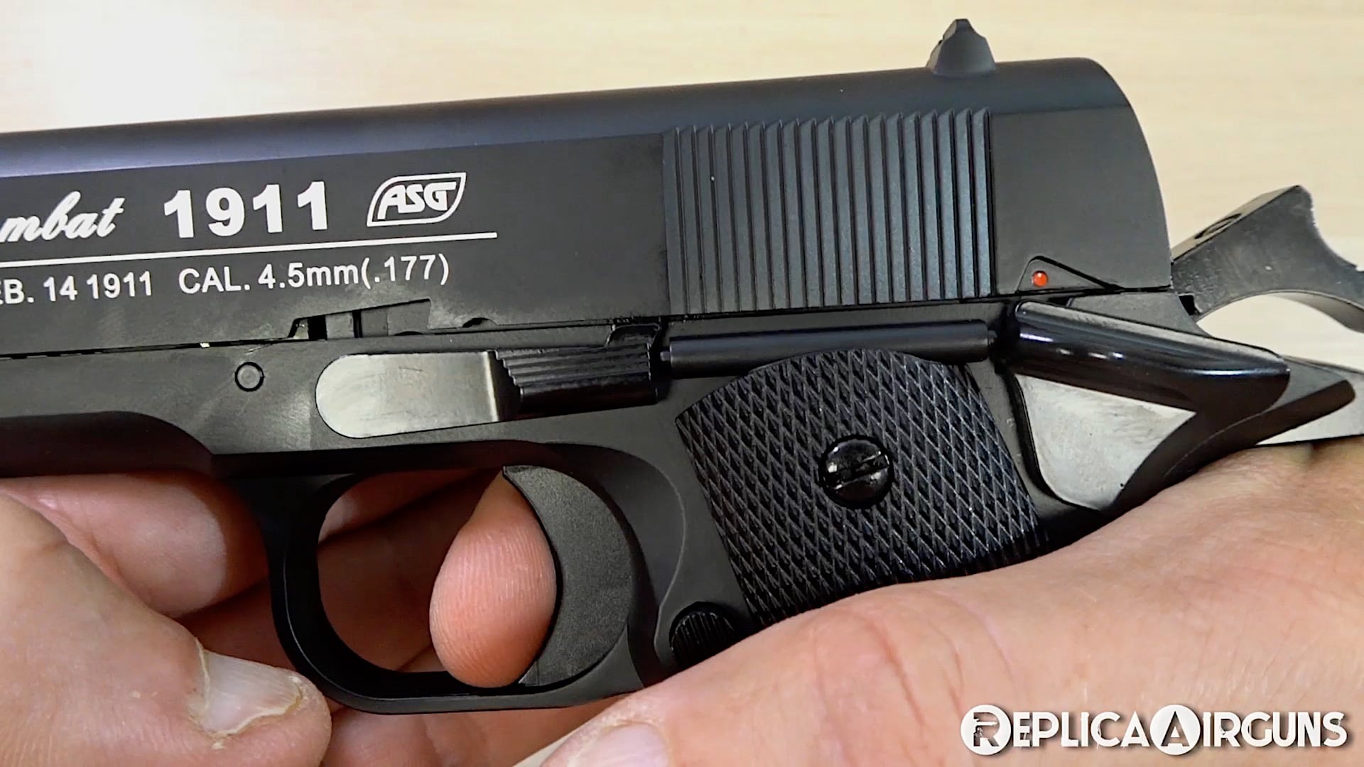 ASG 1911 US-C CO2 Blowback BB Pistol Table Top Review