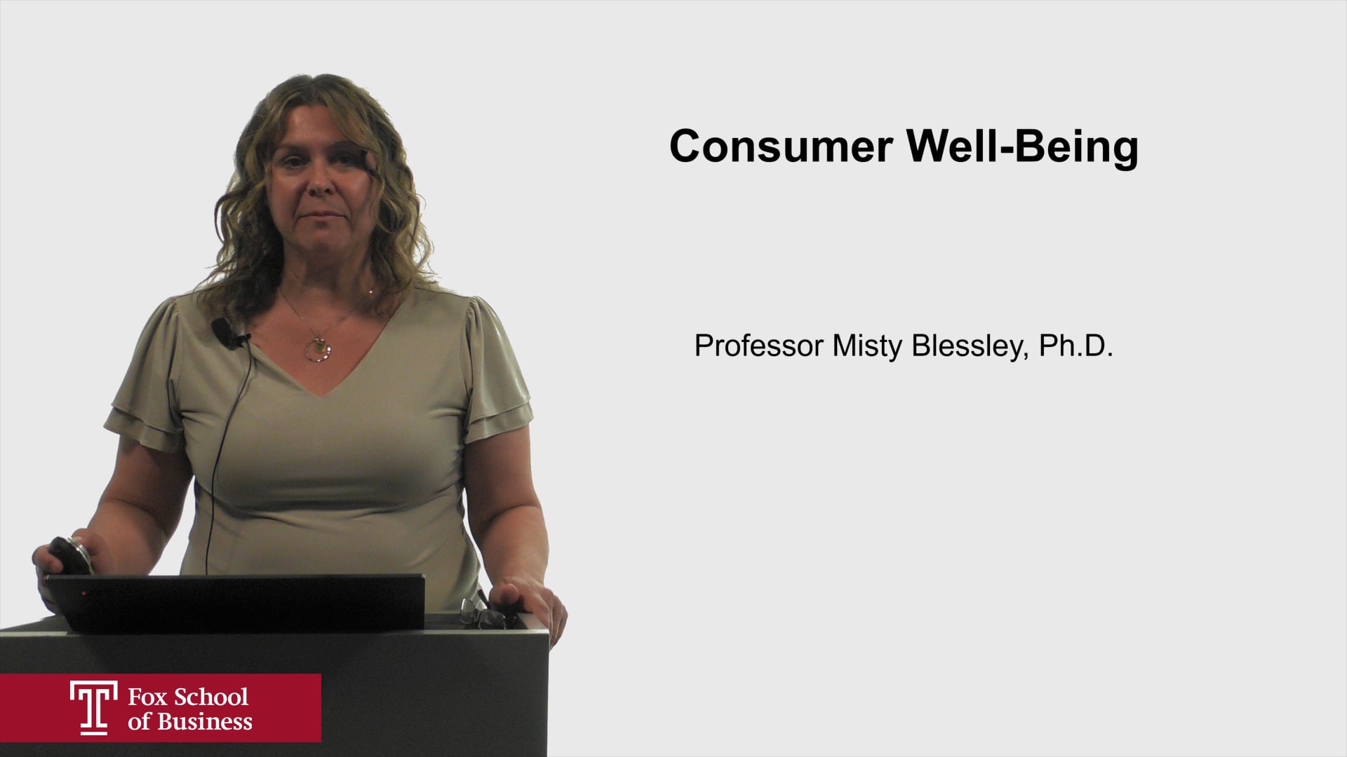 Consumer Well-Being