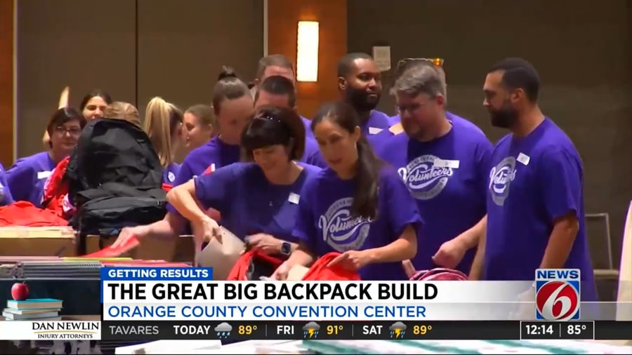 News 6 | A Gift For Teaching Backpack Build at The OCCC