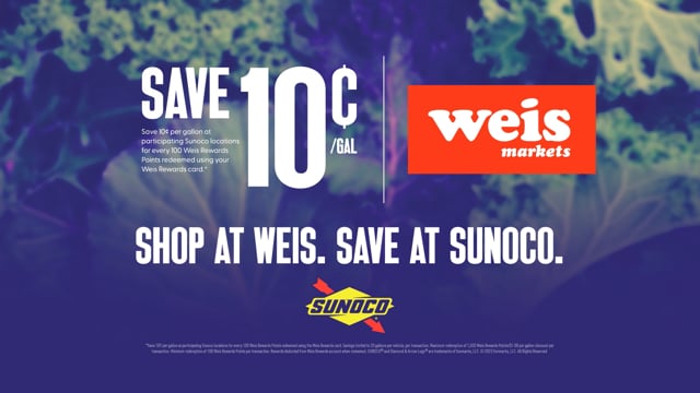 Join Weis Markets' Gas Rewards & Save on Fuel | Sunoco