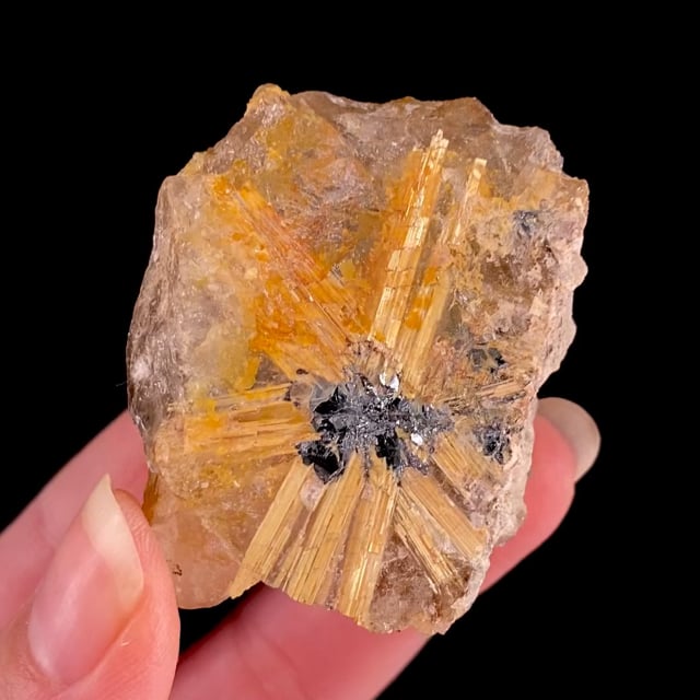 Quartz with Hematite and Rutile ''Star''