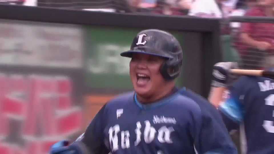 【3回表】高めの球をレフトスタンドへ!! ライオンズ・渡部健人 2ランホームランを放つ!!  2023年6月25日 東北楽天ゴールデンイーグルス 対 埼玉西武ライオンズ