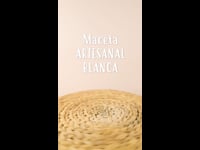 Maceta Artesanal Blanca