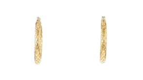 14kt Yellow Gold Mesh Hoop Earrings