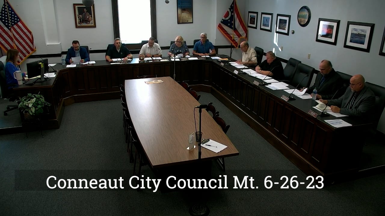 Conneaut City Council Mt. 6-26-23 On Vimeo