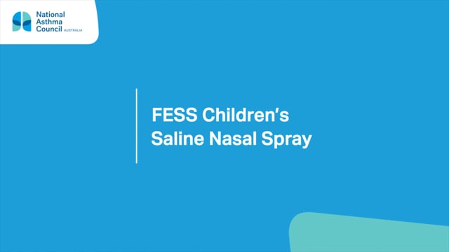 FESS – How to use Children’s Nasal Spray