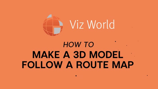 Viz Minute - How to show a 3D model following a route on your map