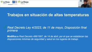 Micropldora express - Trabajos en situacin de altas temperaturas, proteccin legal y medidas preventivas de aplicacin