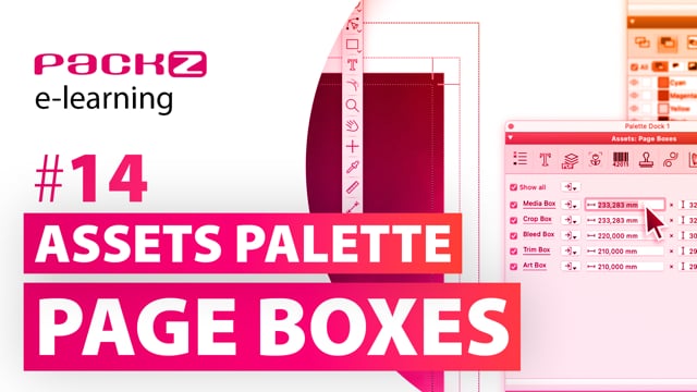 e-learning – Assets palette: Page boxes