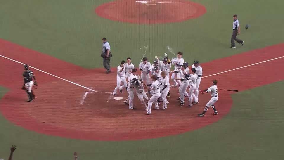 【9回裏】4番の仕事を果たす!! バファローズ・森友哉 右中間へサヨナラホームランを放つ!!  2023年6月27日 オリックス・バファローズ 対 千葉ロッテマリーンズ